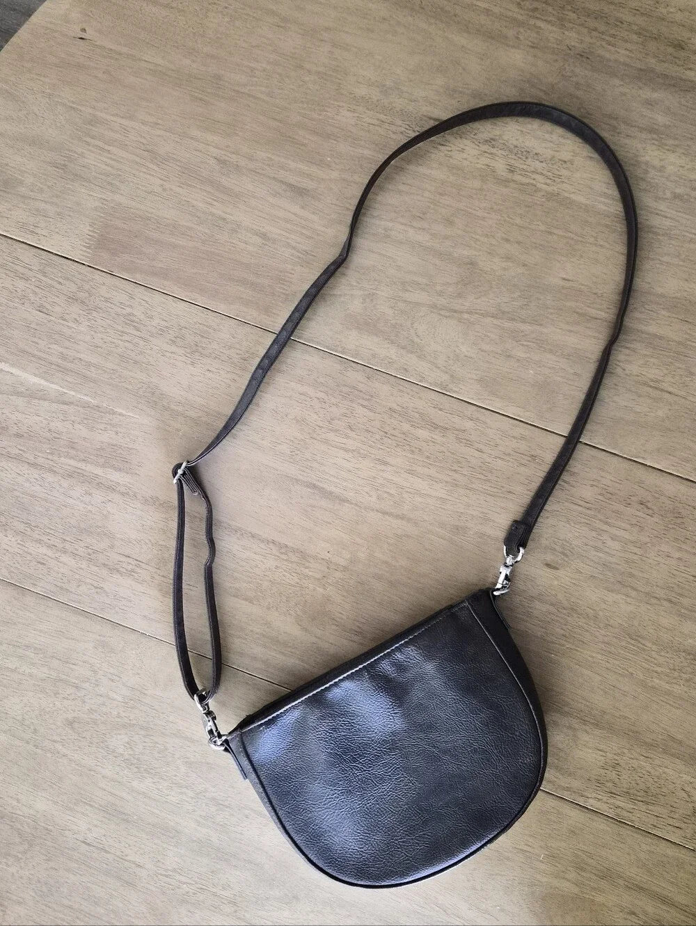 Jewell By Thirty One Brown Vegan Leather Cross Body Bag Purse
